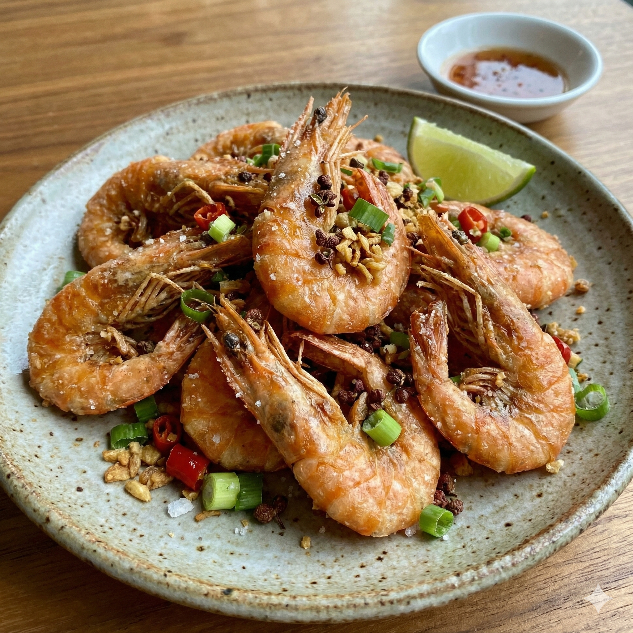 image Crevettes au Sel et Poivre