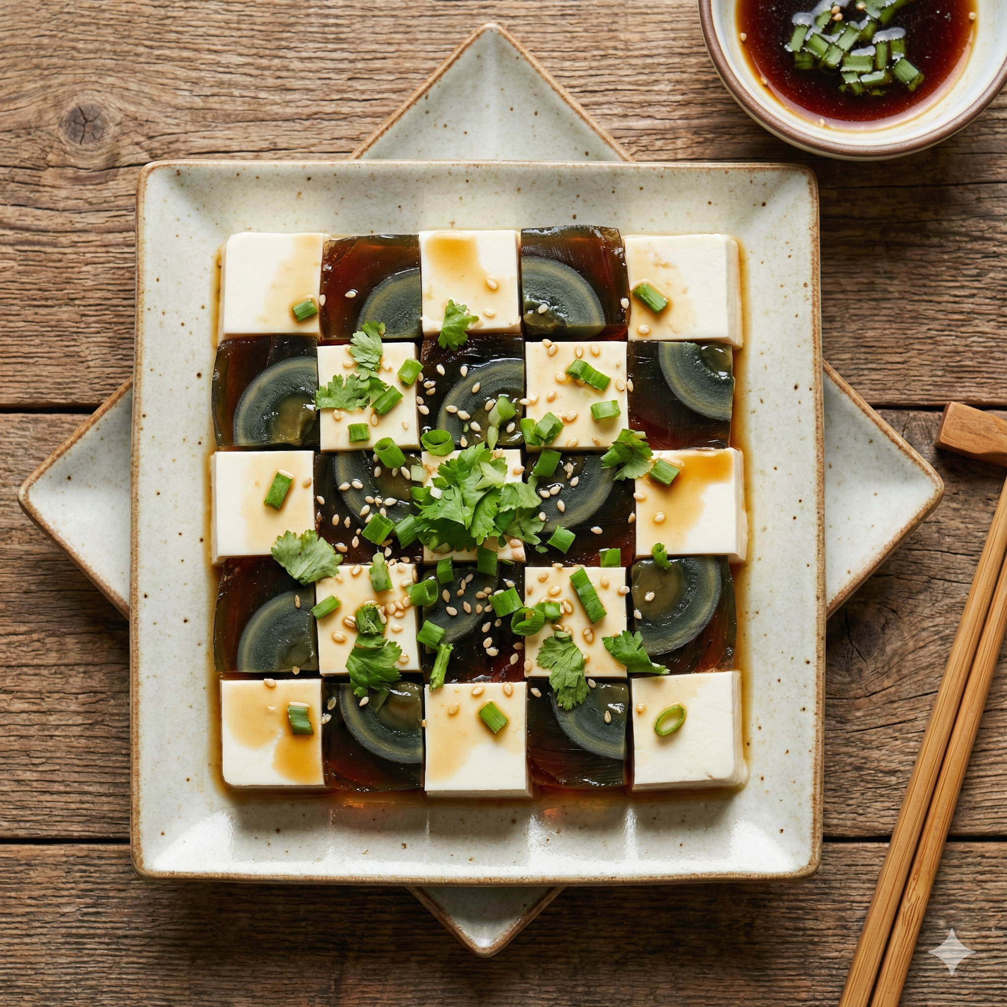 image Salade de Tofu et Œufs de Cent Ans
